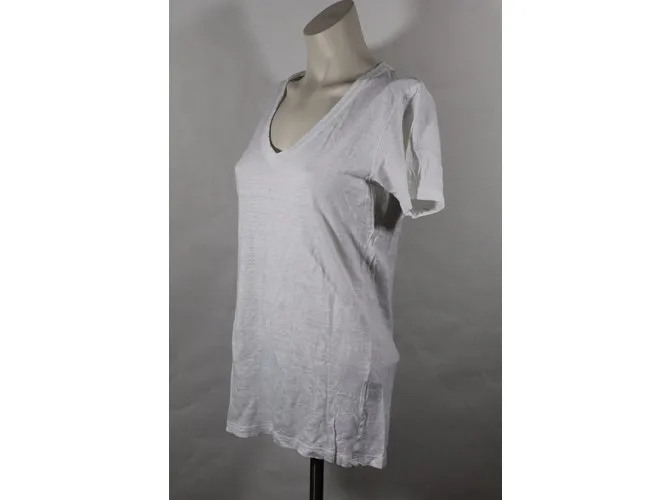 Isabel Marant Etoile Camiseta de lino Blanco 